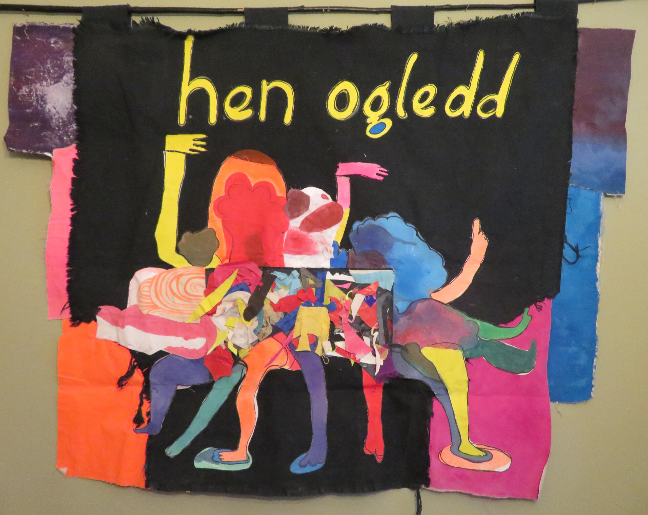 Hen Ogledd banner by Anna Barratt Rhodri Davies